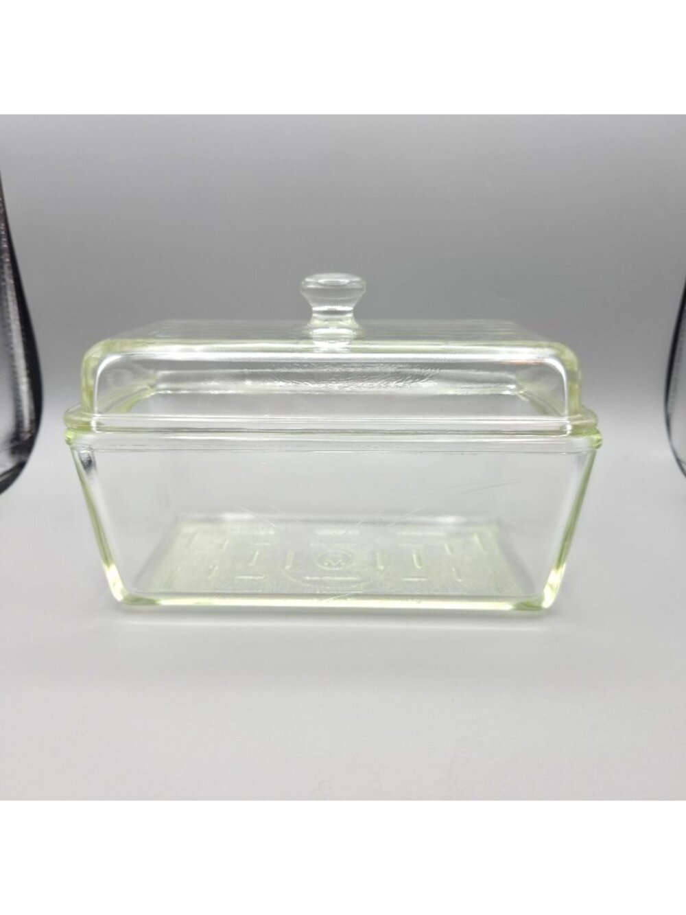 Vintage 1930s Westinghouse Clear Glass Refrigerator Dish Lid Rectangular